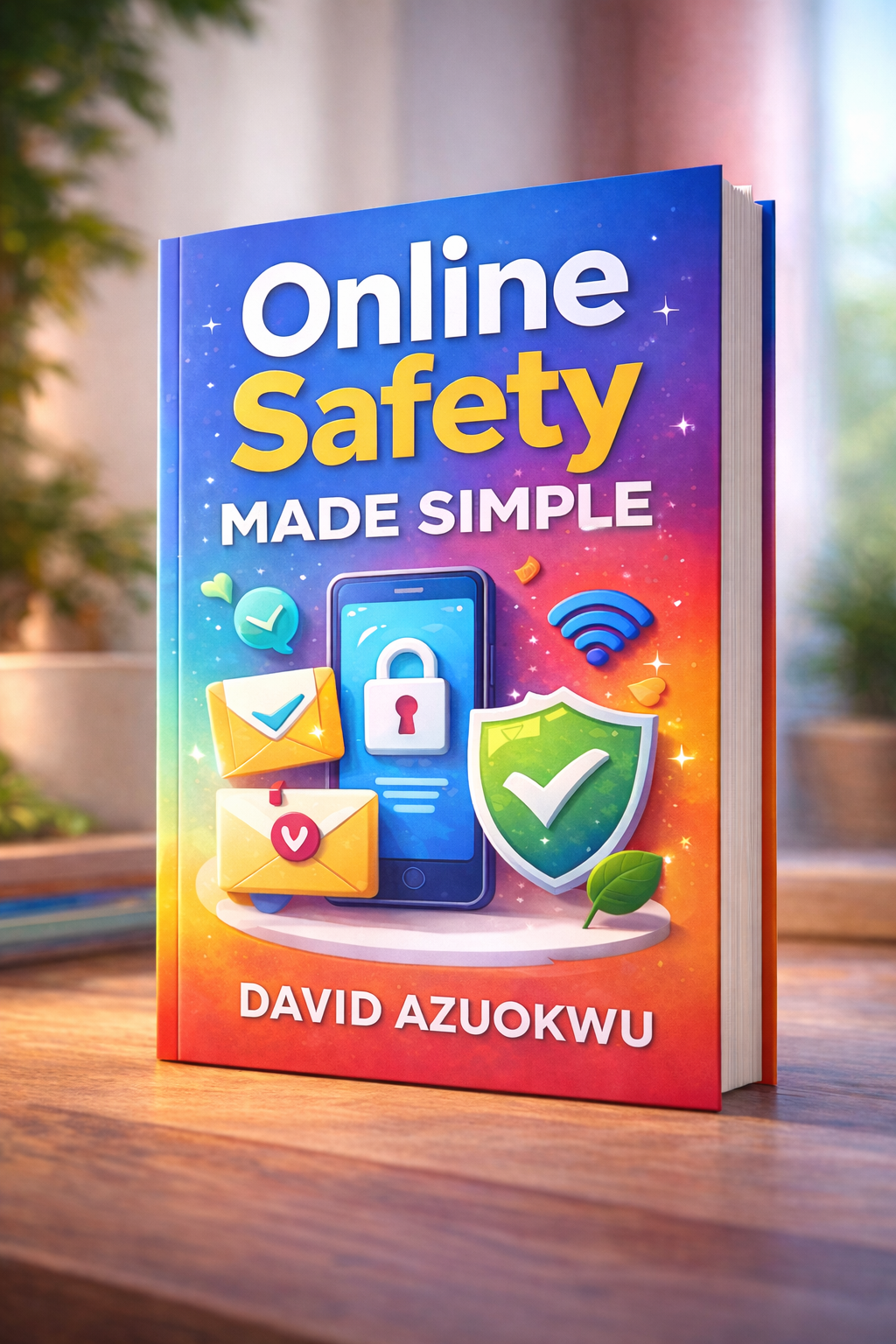 Online Safety Made Simple eBook cover, by David Azuokwu